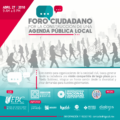 Convocan a Foro Ciudadano por la Construcción de una Agenda Pública Local Convocan a Foro Ciudadano por la Construcción de una Agenda Pública Local