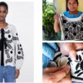 La chamarra que vende la marca Zara (izq) toma el diseño de los bordados de la comunidad de Aguatenango, Chiapas (der).