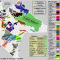Mapa de resoluciones del Tribunal Electoral del Estado de Chiapas. 