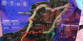 Mapa del recorrido del Tren Maya-Peninsular 
