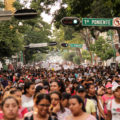 Estudiantes, docentes y desplazadas de Chiapas marcharon por Tlatelolco - Foto Francisco López (15)