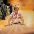 Pascuala Tomasa Vásquez, en el Museo Nacional de Arte Mexicano de Chicago. 

Fotos: Edgar Ramos/HOY