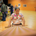 Pascuala Tomasa Vásquez, en el Museo Nacional de Arte Mexicano de Chicago. 

Fotos: Edgar Ramos/HOY