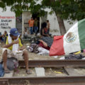 "La caravana, ahora es mexicana". Foto: Tragameluz