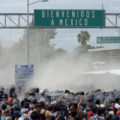 Foto: Archivo Chiapas ParaleloLa Caravana Migrante es rociada con gas 