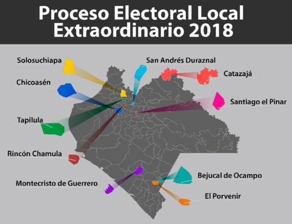 El gobernador del estado, Manuel Velasco Coello le deseo este sábado –un día antes de la jornada electoral extraordinaria- un buen gobierno a Rutilio Escandón, pero lo que le deja no es como para que su sucesor inicie con el pie derecho. Días antes de irse, la violencia puede desatarse en diferentes municipios –entre ellos donde habrá elecciones este domingo-. Además de que la represión que se dio este sábado en contra de las y los sindicalistas del sector salud y las personas desplazadas no ayuda en nada al clima ya enrarecido en el estado.