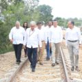 Andrés Manuel López Obrador y Rutilio Escandón en el inicio del Tren Maya. Foto: Gobierno de México