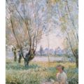 Claude Monet/Mujer sentada bajol os sauces
