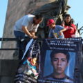 Vuelven los rostros a la "glorieta de  las y los desaparecidos de Jalisco"