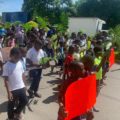 Marchan migrantes africanos en Tapachula