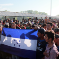 Migrantes en la frontera sur. Foto: Bladimir Pérez