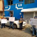 Reporteros de Chilpancingo durante una cobertura en estos días de pandemia. Fotografía: José Luis de la Cruz.