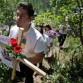 Los familiares se trasladaron hasta Utah y realizar oraciones en el lugar donde fue encontrada. 