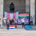 Activistas, miembros de la Red de la Inclusión Sexual de Chiapas y del Observatorio Ciudadano de Derechos de la Población LGBT+. Cortesía: Subterráneos.