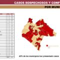 casos por municipios en Chiapas