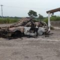 Habitantes de la colonia 17 de marzo, perteneciente al municipio de Venustiano Carranza, prendieron fuego a una patrulla de tránsito del municipio de Socoltenango, en advertencia al gobierno para no permitir fumigaciones.