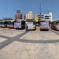 Por 10 años, el Conejobus ha dado servicio en la capital. Originalmente fueron 100 unidades,  actualmente circulan 41. Foto: Gaby Coutiño