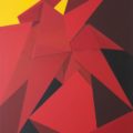“Caballo de papel rojo”
Acrílico sobre tela, 80x100cm.
 /Luis Morán Villatoro