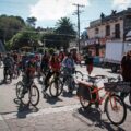 A través de una rodada, charlas y música, celebran el Día Mundial sin Automóvil en San Cristóbal de las Casas Foto: Mapi.
