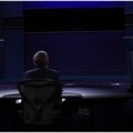 Debate presidencial entre Donald Trump y Joe Biden. 
Cortesía 