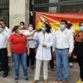 Se dieron cita a las afueras del Congreso del Estado. Foto: Isaín Mandujano.