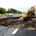 La SCT trabaja de manera permanente en los caminos afectados por las intensas lluvias. Cortesía: SCT.