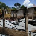 Ataques armados de la ORCAO a comunidades zapatistas en Moisés Gandhi.
Foto: CDH Frayba