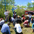 Grupo de choque agrede ambientalistas que defienden los humedales de montaña María Eugenia en San Cristóbal de las Casas, Chiapas. Foto: Isaí Robledo.