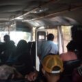 Retorno de hondureños y hondureñas en autobuses proporcionados del Gobierno de Guatemala. 
Foto. Chiapas Paralelo. 