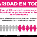 Siete partidos políticos ya reportaron al INE los estados donde postularán mujeres