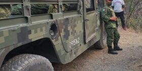 Foto del vehículo en el que viajaba el personal del XV Regimiento de Caballería Motorizada. Foto: Cortesía