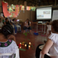 Eencuentro “Las mujeres por la soberanía alimentaria, la salud y la defensa de los territorios: tejiendo alternativas a la expansión de la palma aceitera en el Sureste de México”. Foto: Aldo Santiago López.