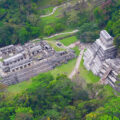 Vista aérea de la Zona arqueológica de Palenque. Cortesía: SECTUR