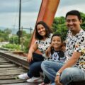 noche, Diego Marraquín viajaba en su motocicleta junto a su esposa Brenda Morgan y su hijo cuando fue embestido por una camioneta roja doble cabina