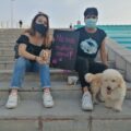 Ciudadanos y ciudadanas se presentaron junto a sus perros y perras para marchar en contra del maltrato animal Foto: Yessica Morales.