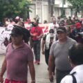 Marcha Nacional de docentes en Tuxtla Gutiérrez. Imagen: Cortesía.