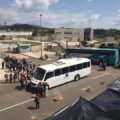 Salen libres 74 mujeres normalistas de "El Amate".
Foto: Cortesía