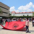 Normalistas y docentes inician plantón para exigir liberación de estudiantes
Foto: Escuela Normal Rural Mactumactzá Fecsm