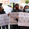 A punta de gritos, pobladores en Xochimilco rechazan proyecto de “despojo”de agua