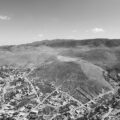 Vista aérea de las tierras de uso común de la comunidad San Juan de Guadalupe y sus anexos Tierra Blanca y San Miguelito. San Luis Potosí, México. 19 de Agosto de 2019. Mauricio Palos