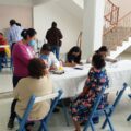 Vacunación a personas mayores de las diferentes comunidades de La Trinitaria. Cortesía: H. Ayuntamiento La Trinitaria 2018-2021.