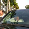 El Presidente AMLO permaneció dos horas en el interior de su auto. Foto: Samuel Revueltas