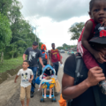 La cuarta caravana migrante que intentó salir de Tapachula. Foto: Ángeles Mariscal