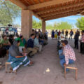 Reuniones de la Tribu Yaqui y la Comisión Nacional de Búsqueda, entre el 18 y 20 de agosto de 2021, en Loma de Bácum, Sonora. Crédito: Rastreadoras de Ciudad Obregón.