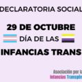 Organizaciones declaran socialmente el “Día de las infancias y adolescencias trans”