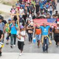 Caravana migrante llega a Huixtla.
Foto: Archivo/Isaac Guzmán