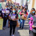 Marcha de las trabajadoras del hogar en Las Margaritas, Chiapas. Cortesía: Tzome Ixuk Mujeres Organizadas