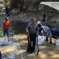 “Respeto a nuestro territorio y río” exigen zapotecas de San Pedro Nolasco, Oaxaca ante el saqueo de piedra.
Foto: Istmo Press