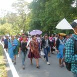 Pueblos zoques y tzotziles se unen en multitudinaria marcha por la paz. Imagen: Cortesía.