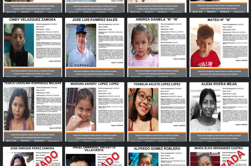 Las desaparecidas de Chiapas Chiapasparalelo